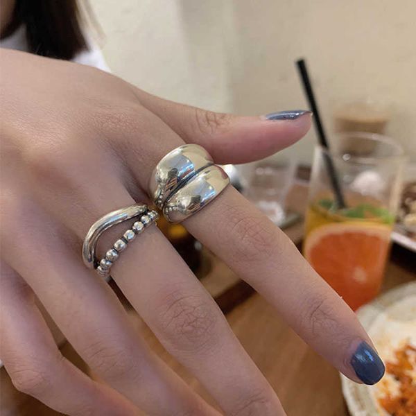 cluster rings ventfille 925 sterling silver new thick simple wave light-shaped solid double-layer rings trendy couple ring female gift l2303, Golden;silver
cluster rings ventfille 925 sterling silver new thick simple wave light-shaped solid double-layer rings trendy couple ring female gift l2303, Golden;silver