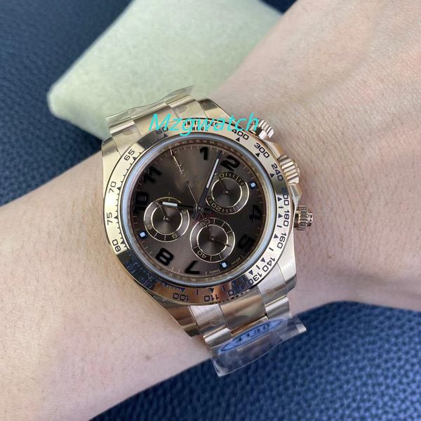 clean factory 116505 men's watch cal.4130 mechanical movement size 40 mm thickness 12.2mm 904l sapphire glass super luminous waterproof, Slivery;brown
clean factory 116505 men's watch cal.4130 mechanical movement size 40 mm thickness 12.2mm 904l sapphire glass super luminous waterproof, Slivery;brown