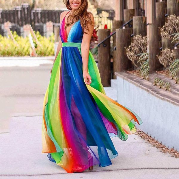party dresses spring and summer 2023 new women's new sling deep v rainbow mesh sling dress t230303, White;black
party dresses spring and summer 2023 new women's new sling deep v rainbow mesh sling dress t230303, White;black