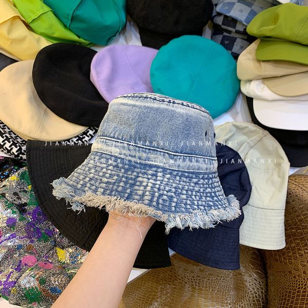 wide brim hats bucket hats fashion style spring summer wool washed denim bucket hat casual fisherman hat for women stray hat bob caps sun ha, Blue;gray
wide brim hats bucket hats fashion style spring summer wool washed denim bucket hat casual fisherman hat for women stray hat bob caps sun ha, Blue;gray