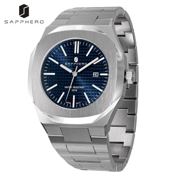 wristwatches sapphero luxury mens watch 100m waterproof stainless steel quartz date clock casual business wristwatch style for men 230306, Slivery;brown
wristwatches sapphero luxury mens watch 100m waterproof stainless steel quartz date clock casual business wristwatch style for men 230306, Slivery;brown