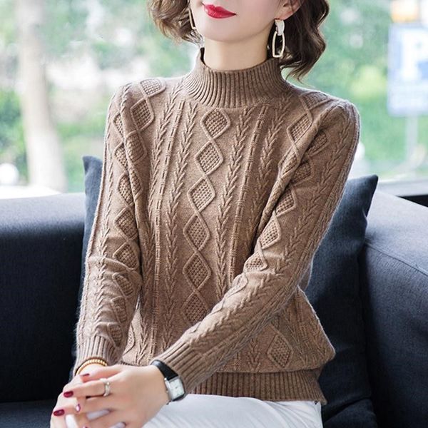 women's sweaters lukaxsikax autumn winter women thicken slim base sweater korean fashion turtleneck knitted pullover sweater 230306, White;black
women's sweaters lukaxsikax autumn winter women thicken slim base sweater korean fashion turtleneck knitted pullover sweater 230306, White;black