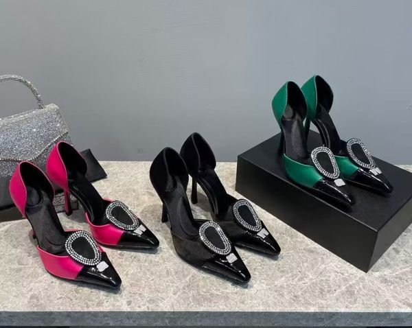 summer women's pointed sandals fashion crystal diamond silk real leather high heels luxury party wedding dress shoes 9cm matching box s, Black
summer women's pointed sandals fashion crystal diamond silk real leather high heels luxury party wedding dress shoes 9cm matching box s, Black