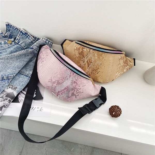 waist bags fashion sequin women's snakeskin waist bag single shoulder messenger 230306
waist bags fashion sequin women's snakeskin waist bag single shoulder messenger 230306