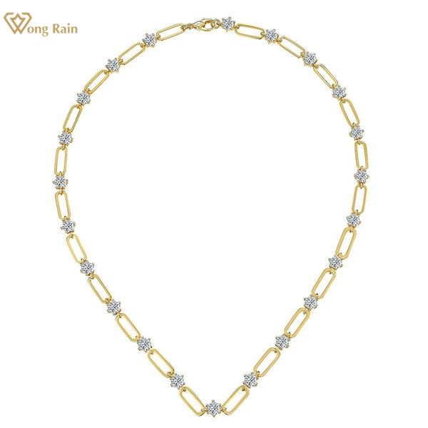 chokers wong rain 18k gold plated 925 sterling silver 3ex d color real diamonds gemstone paperclip necklace fine jewelry 230306, Golden;silver
chokers wong rain 18k gold plated 925 sterling silver 3ex d color real diamonds gemstone paperclip necklace fine jewelry 230306, Golden;silver