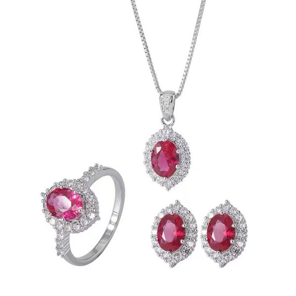 lovers royal ruby diamond jewelry set 925 sterling silver wedding ring earrings necklace for women bridal engagement jewelry
lovers royal ruby diamond jewelry set 925 sterling silver wedding ring earrings necklace for women bridal engagement jewelry