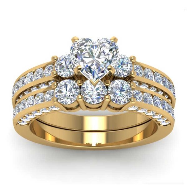 band rings charm gold-color women rings set fashion heart rhinestone zircon ring set for women jewelry bridal wedding engagement girl gift a, Silver
band rings charm gold-color women rings set fashion heart rhinestone zircon ring set for women jewelry bridal wedding engagement girl gift a, Silver