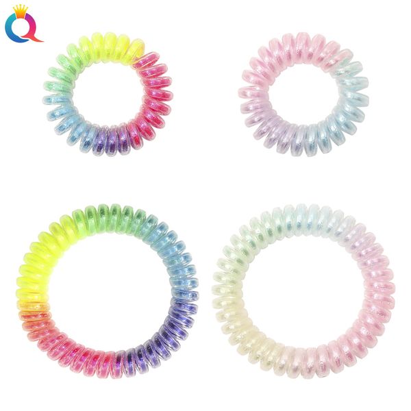 rainbow colorful elastic telephone wire ribbon hair ring girl ponytail hair bands hair accessories quality headwear 1855, Slivery;white
rainbow colorful elastic telephone wire ribbon hair ring girl ponytail hair bands hair accessories quality headwear 1855, Slivery;white