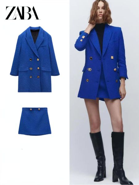 two piece dress zaba women's retro casual fashion jacket double breasted solid color slim fit suit mid length mini skirt set 230307, White
two piece dress zaba women's retro casual fashion jacket double breasted solid color slim fit suit mid length mini skirt set 230307, White