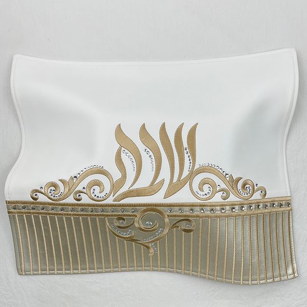 other fashion accessories stone pu leather challah cover for shabbat with the words in hebrew embroidery 230306, Silver
other fashion accessories stone pu leather challah cover for shabbat with the words in hebrew embroidery 230306, Silver