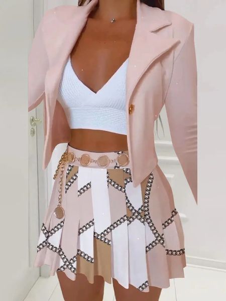 two piece dress women summer print skirt two piece set female office slim fit folds skirt outfits casual loose pleated party skirt matching, White
two piece dress women summer print skirt two piece set female office slim fit folds skirt outfits casual loose pleated party skirt matching, White