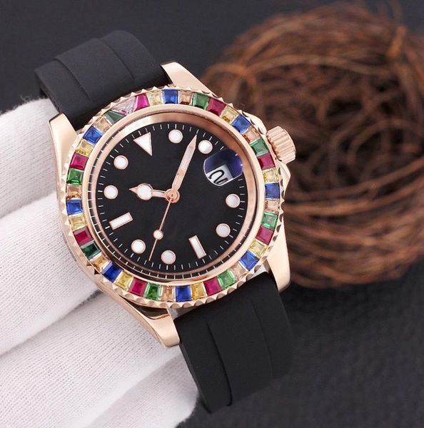 automatic men's watch 40mm rubber/stainless steel watch designer sapphire waterproof leisure exquisite classic fashion wristwatch montr, Slivery;brown
automatic men's watch 40mm rubber/stainless steel watch designer sapphire waterproof leisure exquisite classic fashion wristwatch montr, Slivery;brown