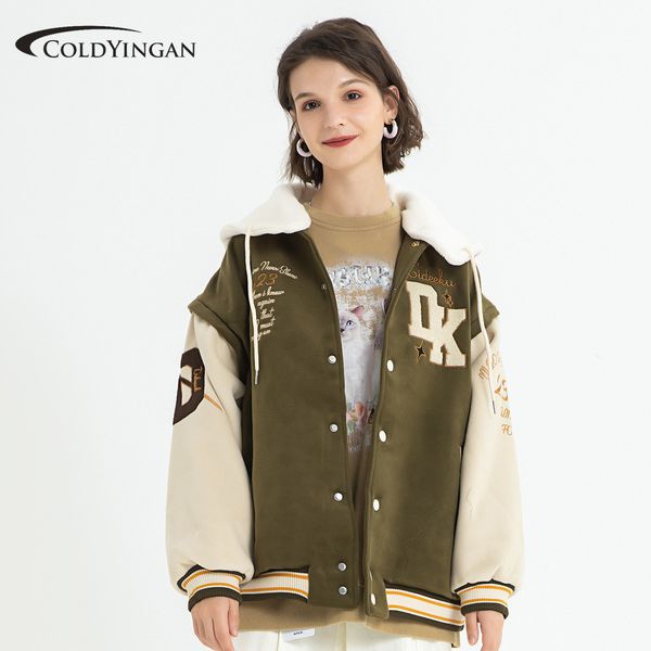 women's jacket's american retro letter embroidery jackets coat baseball jacket winter hooded hip hop loose allmatch fashion clothe, Black;brown
women's jacket's american retro letter embroidery jackets coat baseball jacket winter hooded hip hop loose allmatch fashion clothe, Black;brown