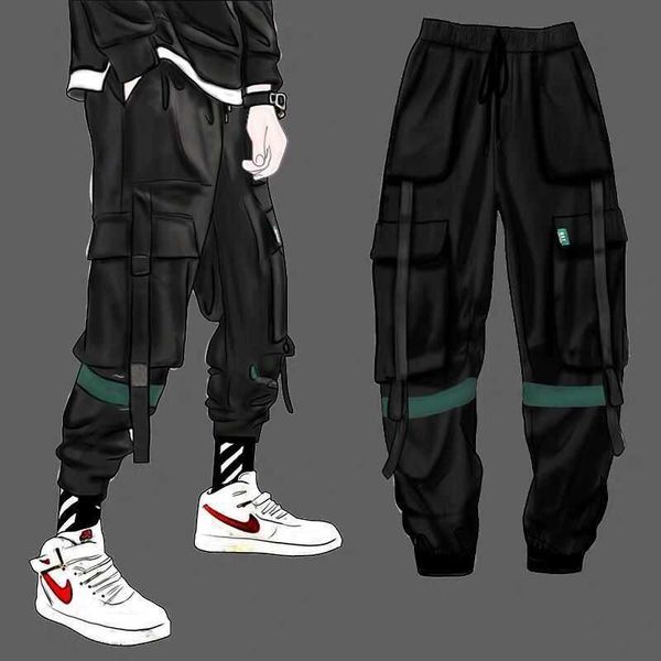 men's pants multipockets cargo pants mens joggers pants ins fashion hip hop dent boys brand loose korean streetwear casual pants z0306, Black
men's pants multipockets cargo pants mens joggers pants ins fashion hip hop dent boys brand loose korean streetwear casual pants z0306, Black