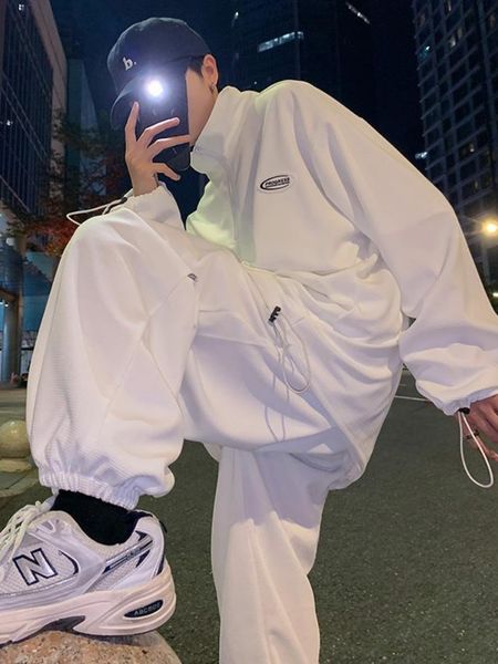 men's tracksuits gmiixder sports suit autumn oversize waffle zipup sweatshirt solid long pants twopiece set casual handsome boys wear 2, Gray
men's tracksuits gmiixder sports suit autumn oversize waffle zipup sweatshirt solid long pants twopiece set casual handsome boys wear 2, Gray
