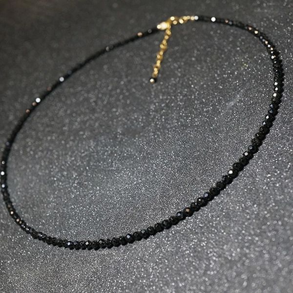2023 new popular black colour beaded crystal clavicle chain choker necklace for women fine jewelry wedding party birthday gift, Silver
2023 new popular black colour beaded crystal clavicle chain choker necklace for women fine jewelry wedding party birthday gift, Silver