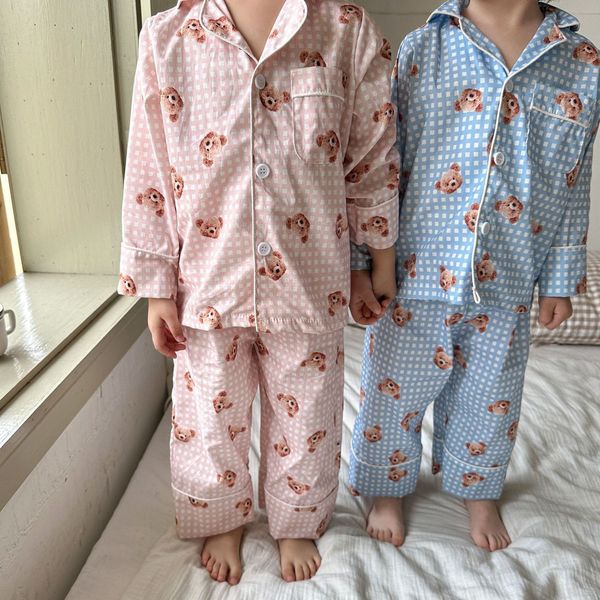 clothing sets girl cute bear pajama sweet thin turn down collar cardigan and loose trousers boys air conditioned loungewear 230307, White
clothing sets girl cute bear pajama sweet thin turn down collar cardigan and loose trousers boys air conditioned loungewear 230307, White