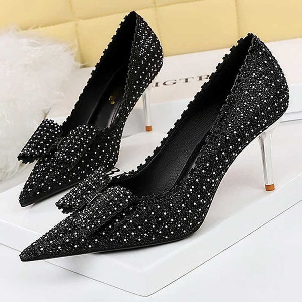 shoes luxury women's pumps rhinestone bow high-heels fashion wedding shoes stilettos rhinestone women party shoes 230307, Black
shoes luxury women's pumps rhinestone bow high-heels fashion wedding shoes stilettos rhinestone women party shoes 230307, Black