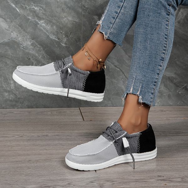 dress shoes woman canvas flats slip on mujer zapatillas ladies loafers casual breathable vulcanize sneakers ultralight lazy boat zapatos 230, Black
dress shoes woman canvas flats slip on mujer zapatillas ladies loafers casual breathable vulcanize sneakers ultralight lazy boat zapatos 230, Black