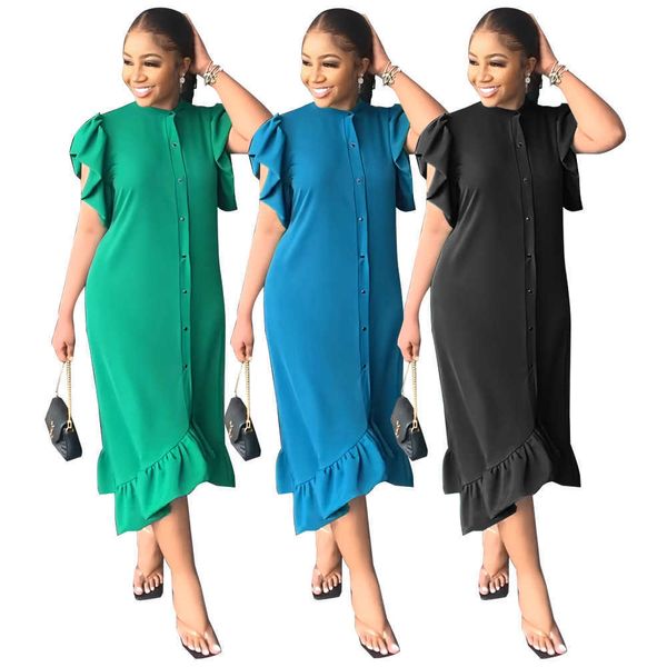 casual dresses 9768 fashion ruffle solid loose casual women's dress t230303, Black;gray
casual dresses 9768 fashion ruffle solid loose casual women's dress t230303, Black;gray