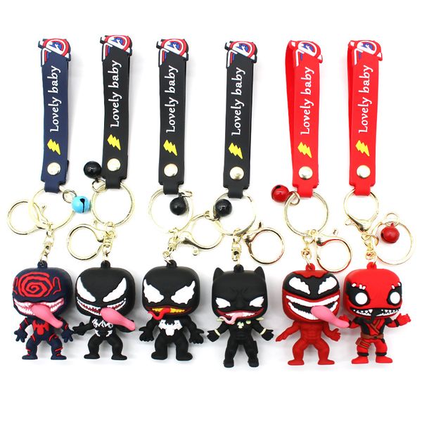 cartoon animal key chain accessories venom rubber key chains car key ring holder party birthday gifts for children, Silver
cartoon animal key chain accessories venom rubber key chains car key ring holder party birthday gifts for children, Silver