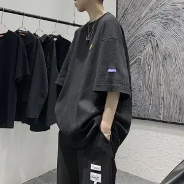 men's t shirts summer solid color t-shirt trend loose casual thin section breathable tide brand round neck five-point sleeve white 2v0t, White;black
men's t shirts summer solid color t-shirt trend loose casual thin section breathable tide brand round neck five-point sleeve white 2v0t, White;black