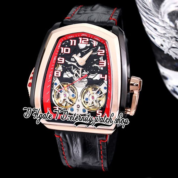 bzf twin turbo mens watch jcfm05 twin tourbillon automatic rose gold bezel dlc black steel case skeleton number red line leather strap super, Slivery;brown
bzf twin turbo mens watch jcfm05 twin tourbillon automatic rose gold bezel dlc black steel case skeleton number red line leather strap super, Slivery;brown