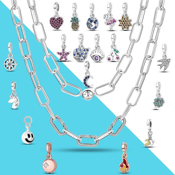 pendant necklaces fashion necklace 100 925 silver fit brand charms diy women jewelry gift for female girl 230307
pendant necklaces fashion necklace 100 925 silver fit brand charms diy women jewelry gift for female girl 230307