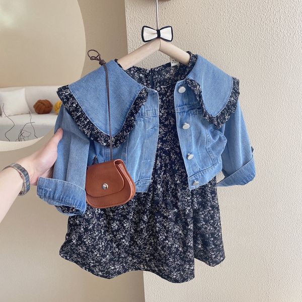 clothing sets spring autumn girls sets cute lapel denim floral dress two piece set children clothessuit 230307, White
clothing sets spring autumn girls sets cute lapel denim floral dress two piece set children clothessuit 230307, White
