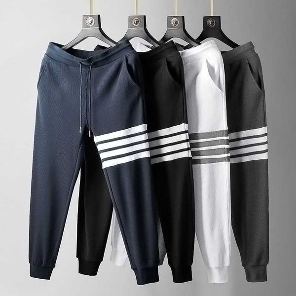 men's pants tb fog thom autumn cotton waffle sweatpants men women drawstring elastic waist trousers sportswear casual streetwear pantal, Black
men's pants tb fog thom autumn cotton waffle sweatpants men women drawstring elastic waist trousers sportswear casual streetwear pantal, Black