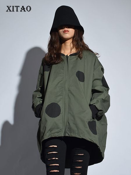 women's jackets xitao europe arrival autumn casual women polka dot print stand collar coat female full sleeve loose jacket ljt3848 2303, Black;brown
women's jackets xitao europe arrival autumn casual women polka dot print stand collar coat female full sleeve loose jacket ljt3848 2303, Black;brown