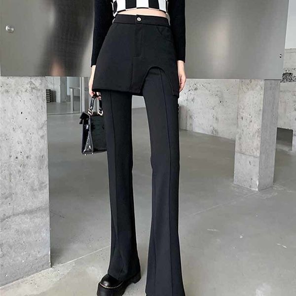 women's pants s black fake two piece pant 's design sense niche spring and autumn high waist slim straight casual 230306, Black;white
women's pants s black fake two piece pant 's design sense niche spring and autumn high waist slim straight casual 230306, Black;white