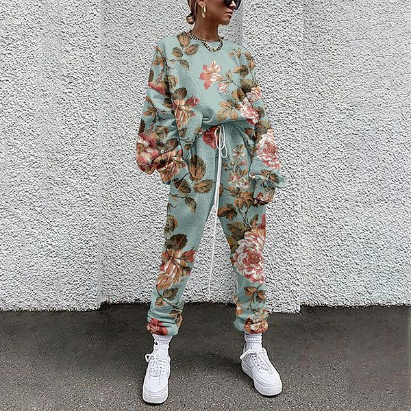 women's hoodies sweatshirt's two piece sets floral print tracksuit casual long sleeve sport suits spring autumn sweatshirts and pa, Black
women's hoodies sweatshirt's two piece sets floral print tracksuit casual long sleeve sport suits spring autumn sweatshirts and pa, Black