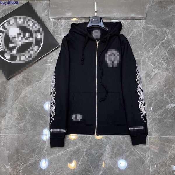 8t34 2023 new men's and women's zipper hoodie fashion brand ch autumn and winter series high street leisure loose l3kz, Black
8t34 2023 new men's and women's zipper hoodie fashion brand ch autumn and winter series high street leisure loose l3kz, Black
