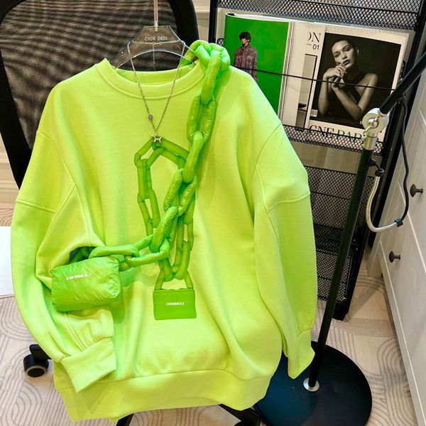 women's hoodies sweatshirts high street sweatshirt with bag green oneck pullover long sleeve fashion streetwear chic 230307, Black
women's hoodies sweatshirts high street sweatshirt with bag green oneck pullover long sleeve fashion streetwear chic 230307, Black