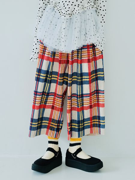 women's pants s imakokoni original design striped plaid elastic waist wide leg japanese casual loose straight nine legged pants for wom, Black;white
women's pants s imakokoni original design striped plaid elastic waist wide leg japanese casual loose straight nine legged pants for wom, Black;white