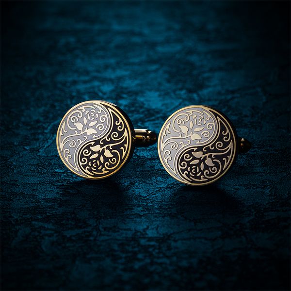 cuff links kflk design links for mens chinese style tai chi rose links buttons shirt wedding custom guests 230307, Silver
cuff links kflk design links for mens chinese style tai chi rose links buttons shirt wedding custom guests 230307, Silver