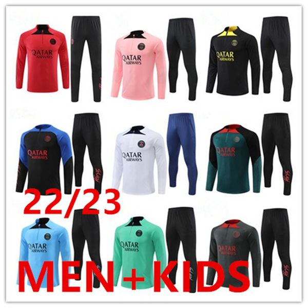 22/23tracksuits psgs men football tracksuits training 2022 2023 messis mbappe mens and kids soccer tracksuit suit maillot jersey jacket kit, Gray
22/23tracksuits psgs men football tracksuits training 2022 2023 messis mbappe mens and kids soccer tracksuit suit maillot jersey jacket kit, Gray