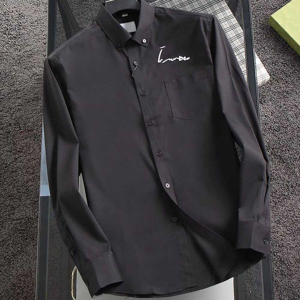 23ss brand designer shirt men spring autumn new long-sleeved shirt classic embroidered british style business casual shirt, White;black
23ss brand designer shirt men spring autumn new long-sleeved shirt classic embroidered british style business casual shirt, White;black