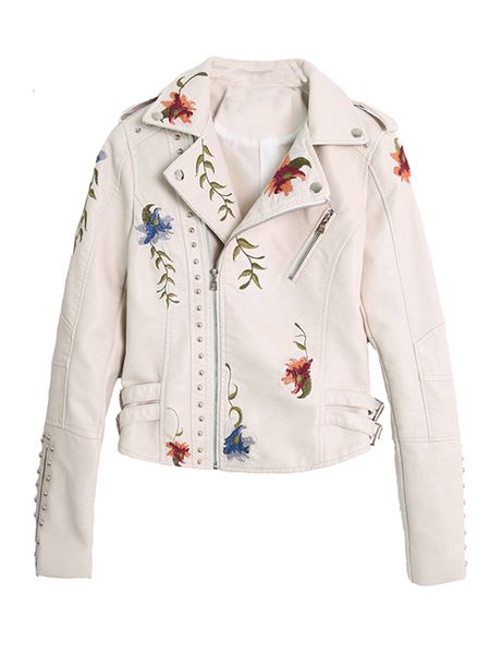women's jackets ftlzz women floral print embroidery faux soft leather jacket coat turn-down collar casual pu motorcycle black punk oute, Black;brown
women's jackets ftlzz women floral print embroidery faux soft leather jacket coat turn-down collar casual pu motorcycle black punk oute, Black;brown