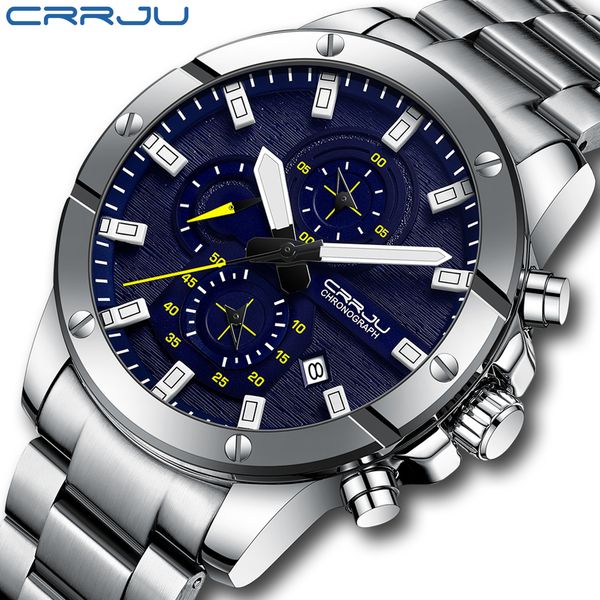 wristwatches crrju men watch quartz big watches full steel waterproof chronograph wristwatch for relogio masculino 230307, Slivery;brown
wristwatches crrju men watch quartz big watches full steel waterproof chronograph wristwatch for relogio masculino 230307, Slivery;brown