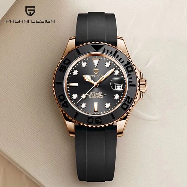 wristwatches pagani design brand sports men mechanical wristwatch sapphire luxury automatic watch mens stainless steel waterproof clock 2303, Slivery;brown
wristwatches pagani design brand sports men mechanical wristwatch sapphire luxury automatic watch mens stainless steel waterproof clock 2303, Slivery;brown