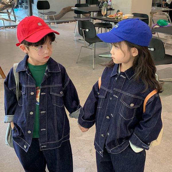 clothing sets autumn denim clothes sets korean style boys and girls open line loose coats jeans 2pcs outfits 230307, White
clothing sets autumn denim clothes sets korean style boys and girls open line loose coats jeans 2pcs outfits 230307, White