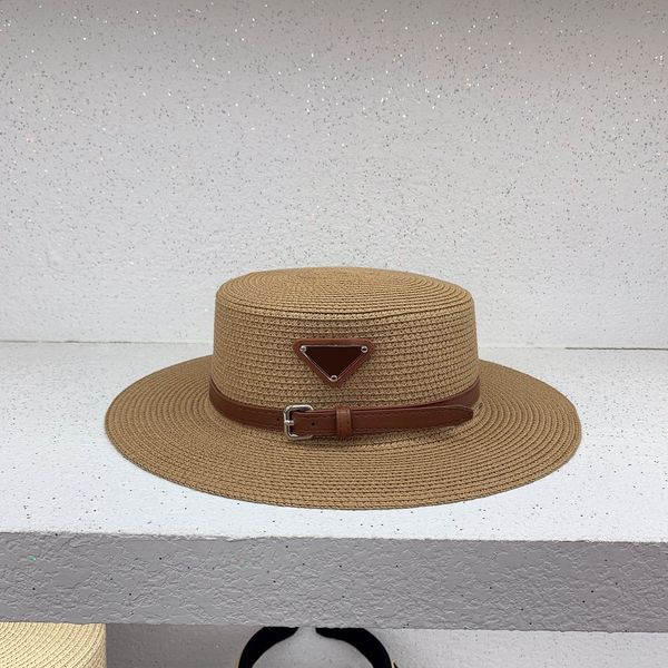 summer vacation travel lovers same designer bucket hats straw woven leather metal triangle letters wide brim hats, Blue;gray
summer vacation travel lovers same designer bucket hats straw woven leather metal triangle letters wide brim hats, Blue;gray
