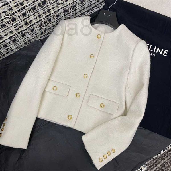 women's blouses & shirts designer spring and summer new french famous lady small fragrance temperament elegant round neck metal buckle, White
women's blouses & shirts designer spring and summer new french famous lady small fragrance temperament elegant round neck metal buckle, White