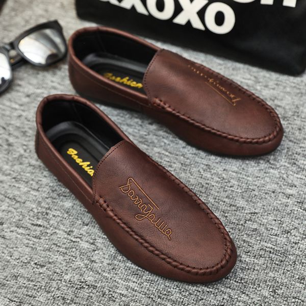 dress shoes spring summer men's loafers comfortable flat casual shoes men breathable moccasins slip-on soft leather driving shoes 23030, Black
dress shoes spring summer men's loafers comfortable flat casual shoes men breathable moccasins slip-on soft leather driving shoes 23030, Black