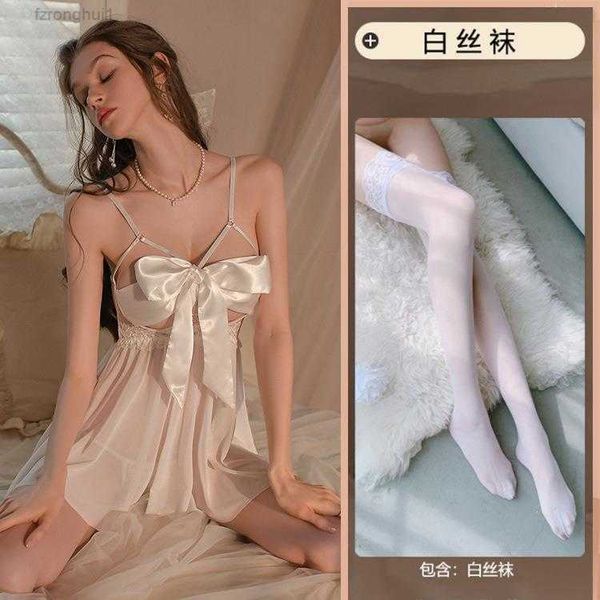 set boudoir's new underwear open-crotch undress pajamas with large bow lace home clothes 3 ssch, Black;white
set boudoir's new underwear open-crotch undress pajamas with large bow lace home clothes 3 ssch, Black;white
