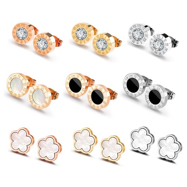 trendy exquisite zircon stainless steel stud earrings for women classic korean geometric crystal earrings gifts fashion jewelry, Golden
trendy exquisite zircon stainless steel stud earrings for women classic korean geometric crystal earrings gifts fashion jewelry, Golden