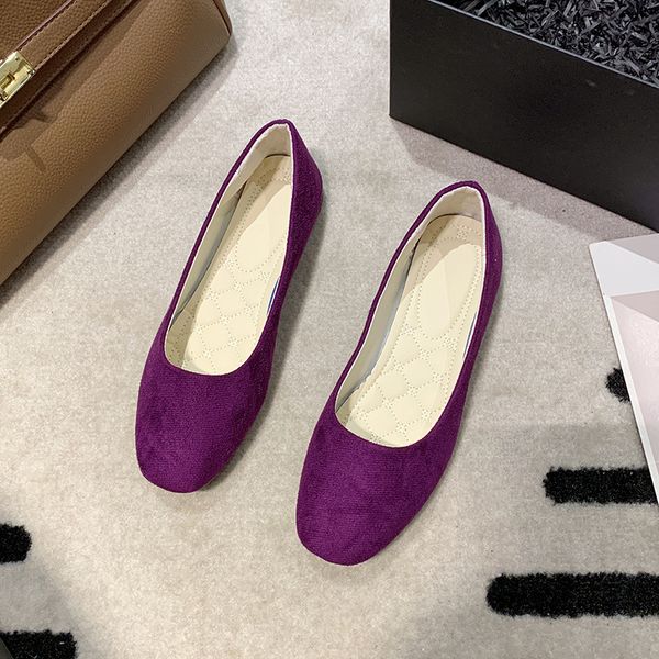 square head single shoes fashion flat women's suede shallow mouth single shoes women's shoes large 015, Black
square head single shoes fashion flat women's suede shallow mouth single shoes women's shoes large 015, Black