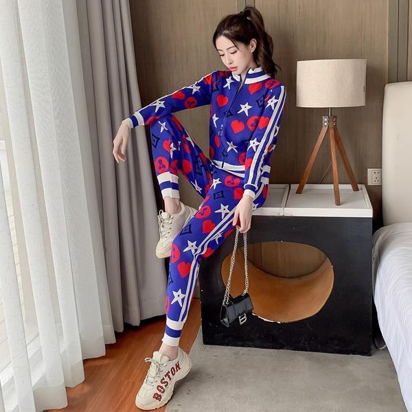 women's hoodies sweatshirts spring korean version printed bouquet collar jacket small foot pants twopiece fashion casual simple sports, Black
women's hoodies sweatshirts spring korean version printed bouquet collar jacket small foot pants twopiece fashion casual simple sports, Black